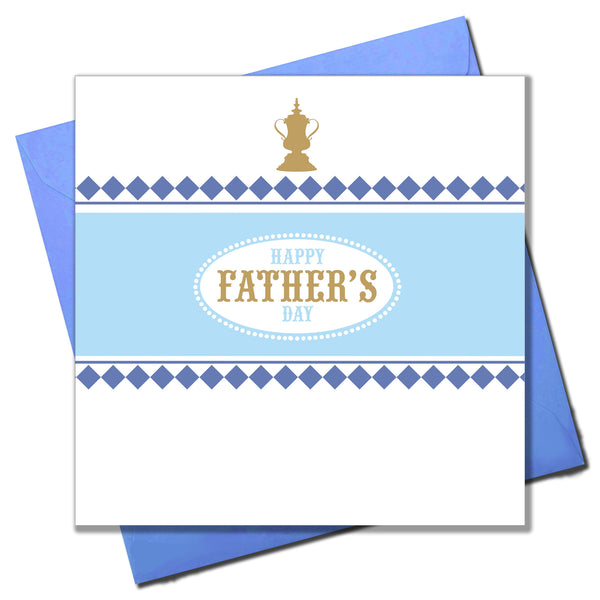 Father's Day Card, Gold Trophy, Happy Father's Day