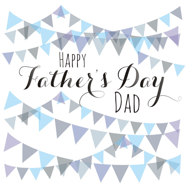 Father's Day Card, Flags, Happy Father's Day
