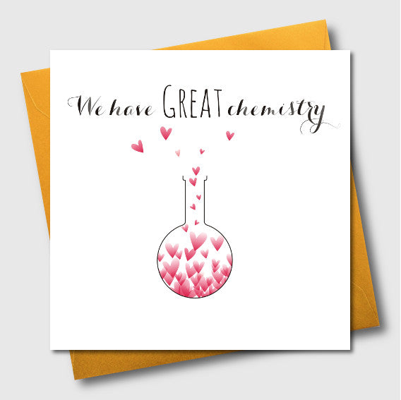 Valentine's Day Card, Love Potion, We have Great Chemistry