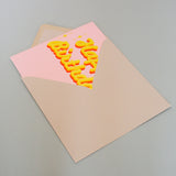 Birthday Card, Happy Birthday, Pink background and stars, with gold foil