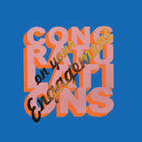 Engagement Card, Congratulations on your Engagemnet text with gold foil