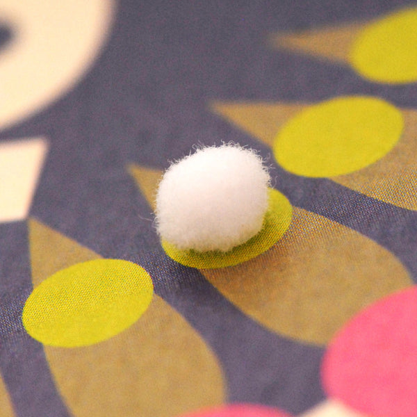 Birthday Card, Age 100 - Petal, Happy 100th Birthday, Embellished with pompoms