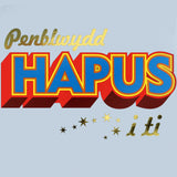 Welsh Birthday Card, Penblwydd Hapus, Block letters, with gold foil