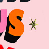 Welsh Grandma Birthday Card, Mamgu, Block letters, gold foil