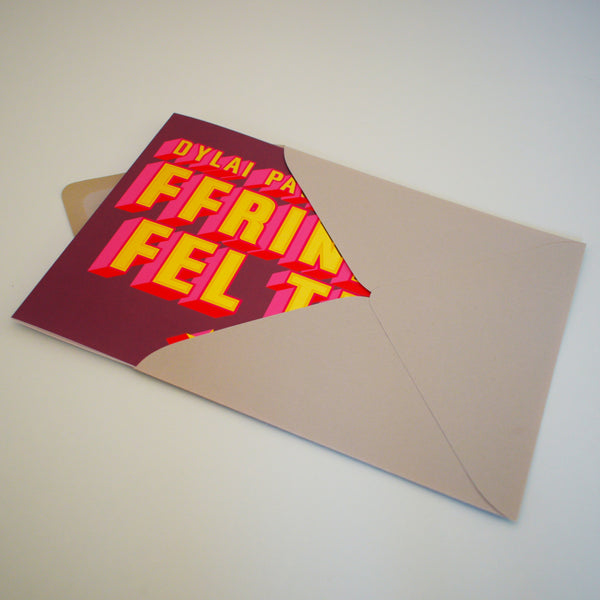 Welsh Friend Birthday Card, Ffrind Fel Ti, gold foil text