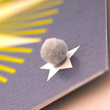 Welsh Age 40 - Starburst, Happy 40th Birthday, Embellished with pompoms