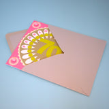 Welsh Age 70 - Flower Power, Happy 70th Birthday, Embellished with pompoms