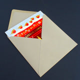 Welsh Christmas Card, Dad-cu, Grandad Robins, text foiled in shiny gold