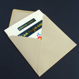 Welsh Christmas Card, To the One I Love, Trees & Baubles, text foiled in shiny gold