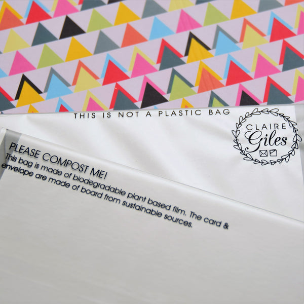 Wedding Engagement Card, Tying the Knot Yay! Embellished with colourful pompoms