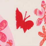 Birthday Card, Age 2 Girl Pink 2nd Birthday, Embellished with a fabric butterfly