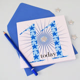 Birthday Card, Age 11 Boy, 11th Birthday, Embellished with a shiny padded star