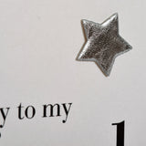 Birthday Card, Blue Stars, Boyfriend, Embellished with a shiny padded star