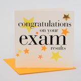 Congratulations Card, exam results, Embellished with a padded star