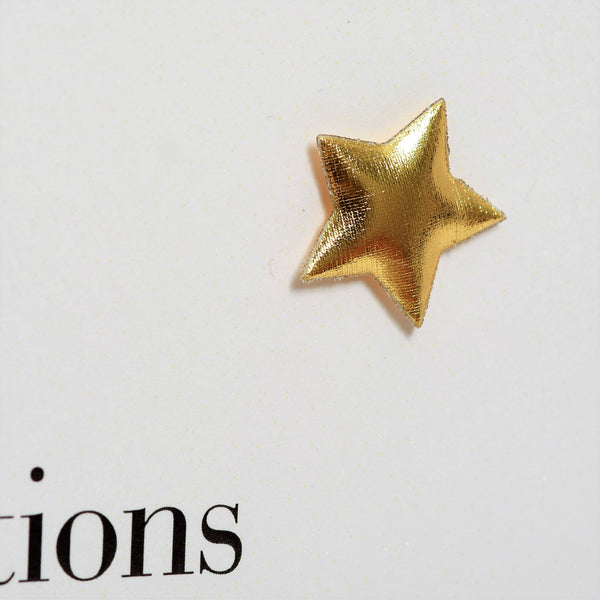 Congratulations Graduation Card, Embellished with a padded star