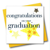 Congratulations Graduation Card, Embellished with a padded star