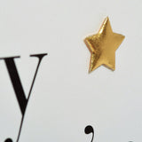 Good Luck Card, Sorry You're Leaving Pink, Embellished with a padded star