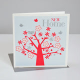 New Home Card, Tree, New Home, Embossed and Foiled text