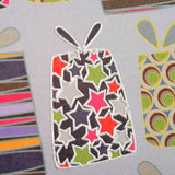 Birthday Card, Presents, Happy Birthday, Embossed and Foiled text