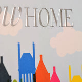 New Home Card, City, New Home, Embossed and Foiled text