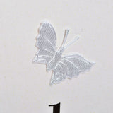 Welsh Wedding Card, Hearts, Wedding Acceptance, fabric butterfly embellished