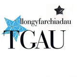 Welsh GCSE results Congratulations Card, Blue Stars, padded star embellished