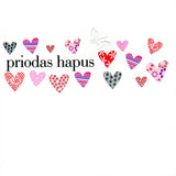 Welsh Wedding Card, Love Hearts, fabric butterfly embellished