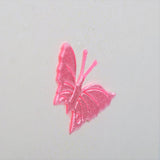 Welsh New Granddaughter Congratulations Card, Pink Heart, butterfly embellished