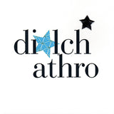 Welsh Thank You Card, Blue Star, Thank You Teacher Blue, padded star embellished