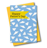 Father's Day Card, Paper Planes, Happy Father's Day, See through acetate window