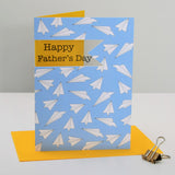 Father's Day Card, Paper Planes, Happy Father's Day, See through acetate window