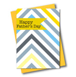 Father's Day Card, Chevrons, Happy Father's Day, See through acetate window