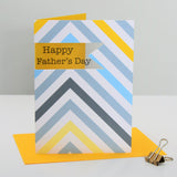 Father's Day Card, Chevrons, Happy Father's Day, See through acetate window