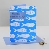 Father's Day Card, Fishes, Happy Father's Day, See through acetate window
