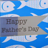 Father's Day Card, Fishes, Happy Father's Day, See through acetate window