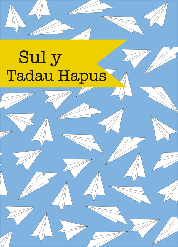Welsh Father's Day Card, Sul y Tadau Hapus, Planes, See through acetate window