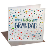 Father's Day Card, Dotty Grandad, Embellished with colourful pompoms