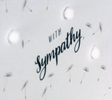 Sympathy Card, Sorry, Thinking of you, Embellished with pompoms