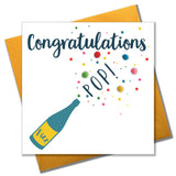 Congratulations Card, Pop, Fizz, Embellished with pompoms