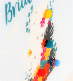 Wedding Card, Cake, Wedding, Embellished with colourful pompoms