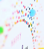 Father's Day Card, Colour Dots, Grandpa, Embellished with colourful pompoms