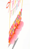 Birthday Card, Birthday Cake, To a Special Daughter, Embellished with pompoms