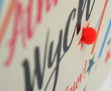 Welsh Thank You Teacher Card, Athrawes, School (Female), Pompom Embellished