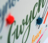 Welsh Thank You Teaching Assistant Card, School, Pompom Embellished