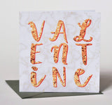 Valentine's Day Card, Marble background, Valentine