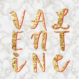 Valentine's Day Card, Marble background, Valentine