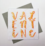 Valentine's Day Card, Marble background, Valentine