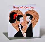 Valentine's Day Card, Tattooed lovers, Happy Valentine's Day