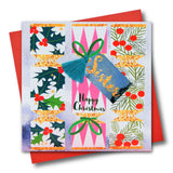 Christmas Card, Crackers, Sister, Happy Christmas, Tassel Embellished