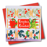 Christmas Card, Crackers, Grandma and Grandad, Tassel Embellished